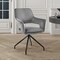 Armen Living Hadley Dining Room Accent Chair in Gray Velvet with Black Finish LCHDCHGRY - alternate 4